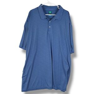 Pro Tour Blue Striped Coolplay Polo Golf Shirt Short Sleeve Men's Size 4X